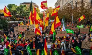 مظاهرة لحزب Vox ضد تعليم اللغة العربية في المدارس الإسبانية