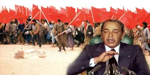 المسيرة الخضراء 1975 بقيادة الملك الحسن الثاني