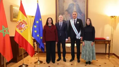 توشيح الحموشي رفقة السفيرة بنيعيش