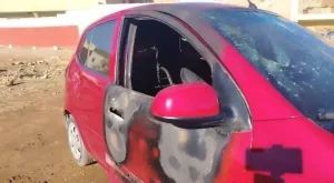 تأخر وصول المطافئ لمكان حريق السيارات بصفرو