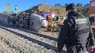 حادثة اصطدام قطارين قاتل جنوب اسبانيا