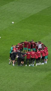 المنتخب المغربي لكرة القدم في تشكيلة رسمية